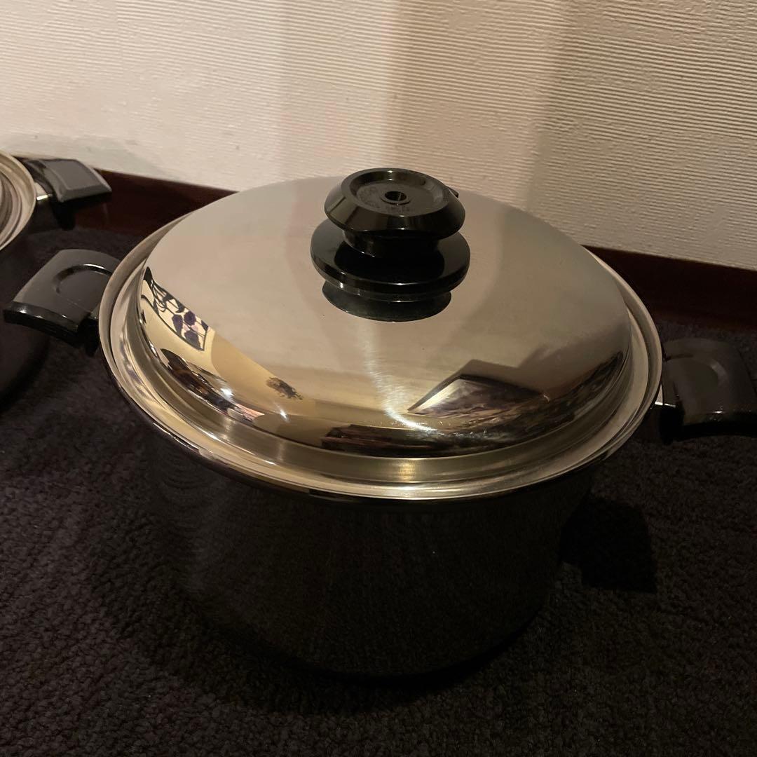  Queen その他　ステンレススチール 両手鍋 2点セット