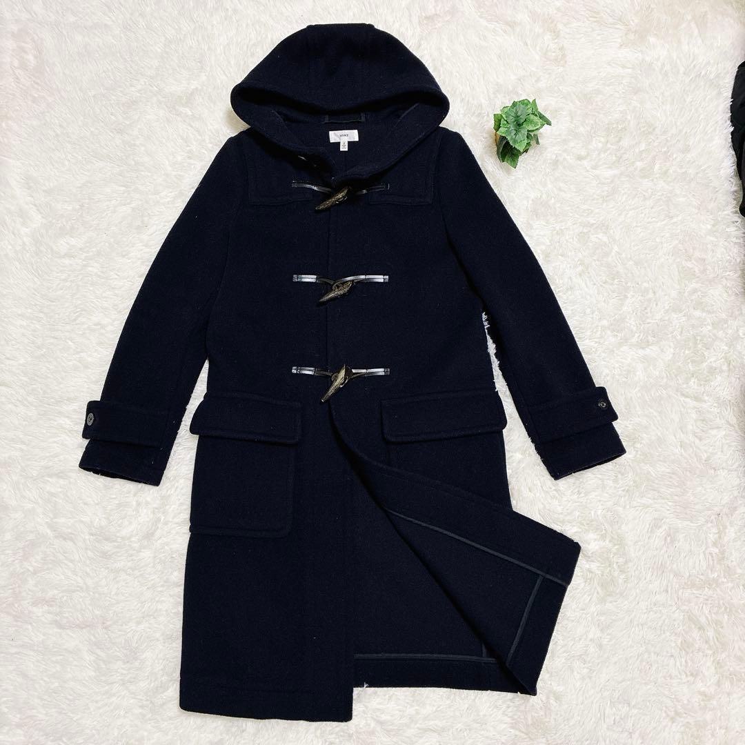 美品 HYKE ハイク　ダッフルコート ネイビー ウール　サイズ2 日本製