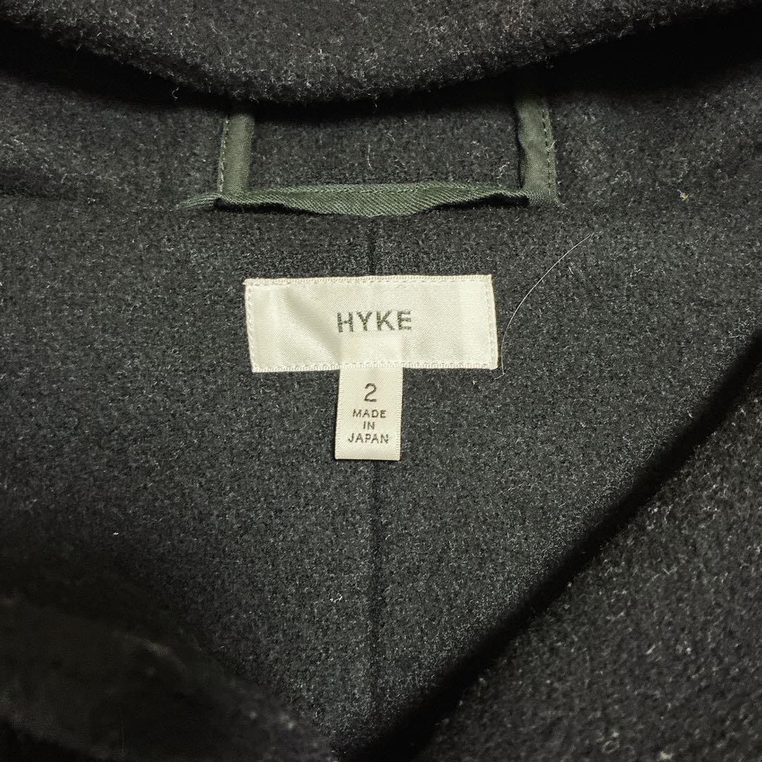 美品 HYKE ハイク　ダッフルコート ネイビー ウール　サイズ2 日本製