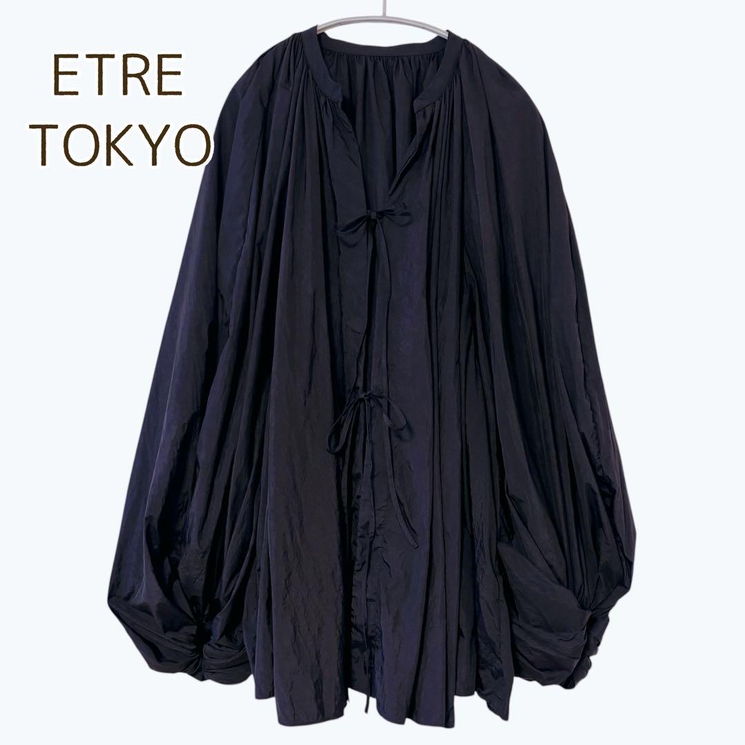 エトレトウキョウ ETRE TOKYO ボリュームスリーブシャツ ネイビー F