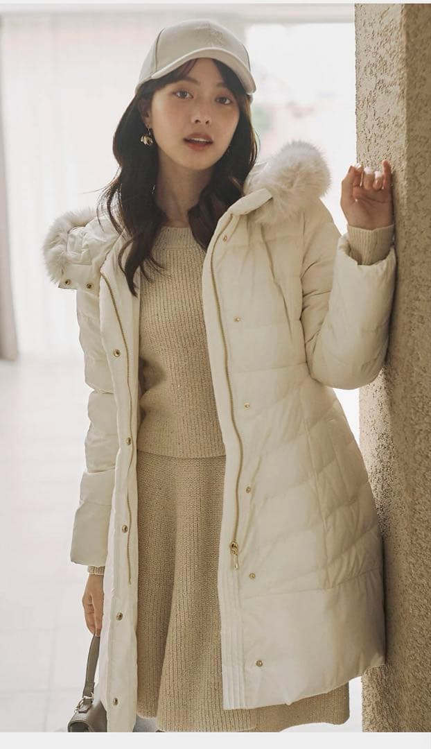 PROPORTION BODY DRESSINGベルト付ダウン　エクリュMサイズ