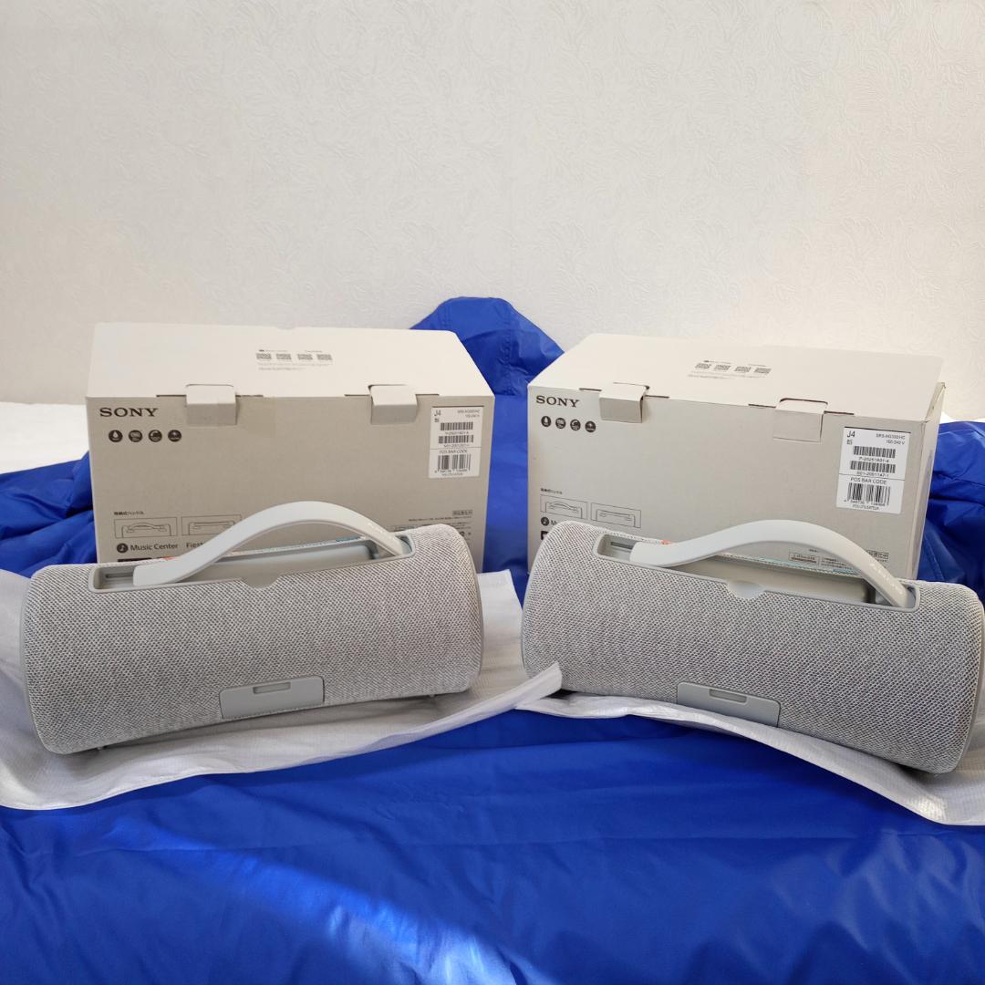 ソニー SRS-XG300 HC ライトグレー ワイヤレススピーカー 二台組