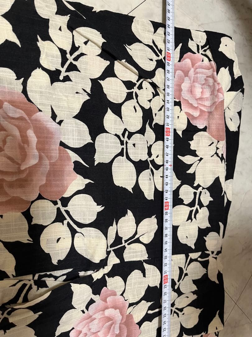 夢工房　浴衣セット　4点セット　浴衣　薔薇柄　夢工房