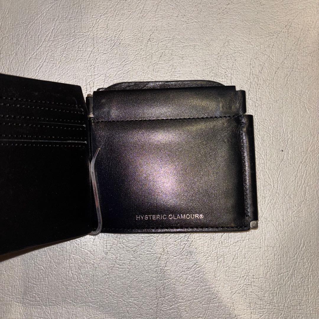 ヒステリックグラマー スタッズウォレット マネークリップ がま口付き