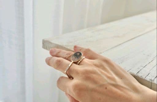 【最終値下げ中】デンドリティックアゲート リング【STUDIO TENTEN】