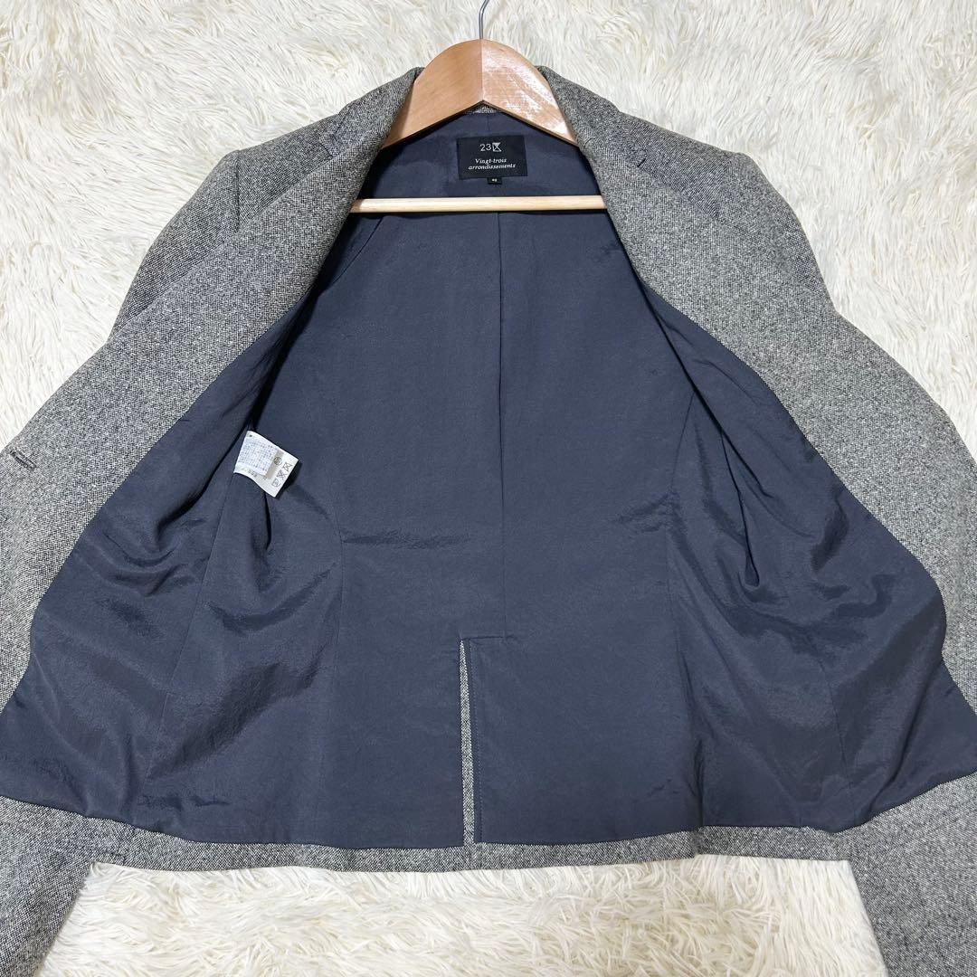 ✨希少✨23区 パンツスーツ上下 セットアップ カシミヤ シルク混