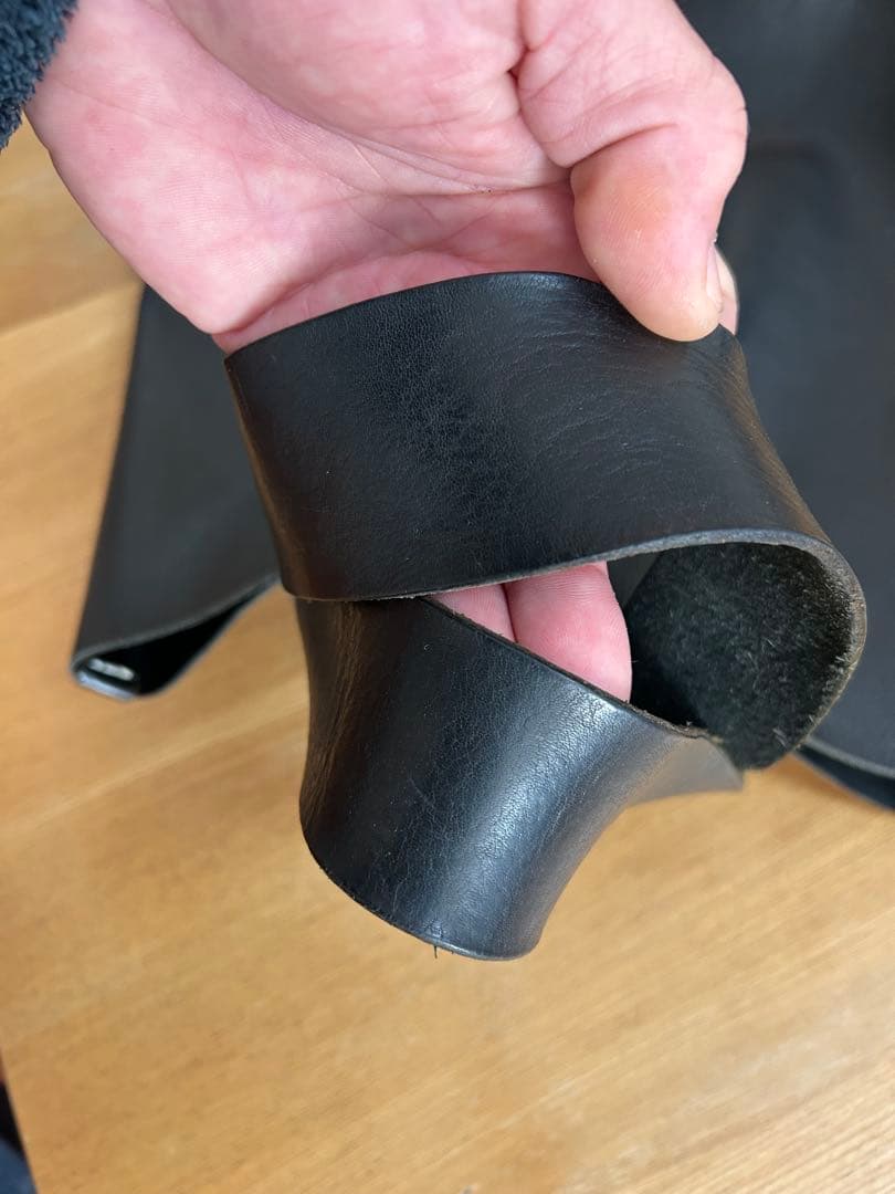 Hender Scheme 黒 レザートートバッグ　ピアノバッグ　Ｌ