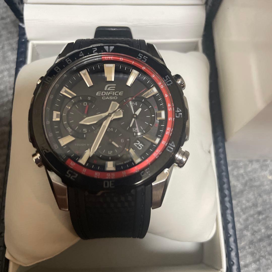 展示品・定価5万 カシオ　エディフィス　クロノグラフ　EQW-T670