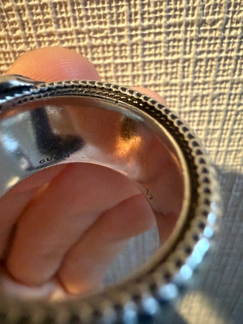 GUCCI ダブルG シルバースネーク