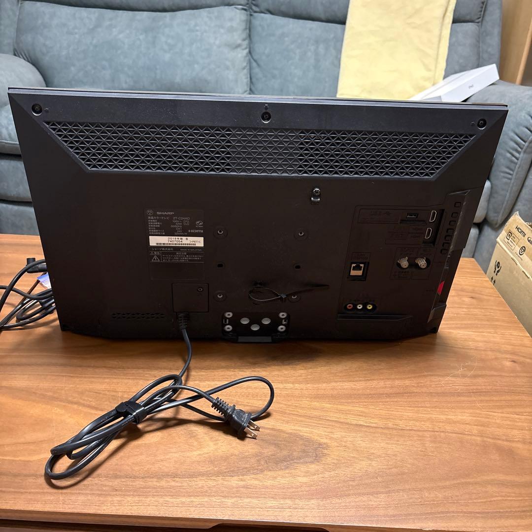 SHARP 24V型 液晶テレビ AQUOS 2T-C24AD リモコン付き