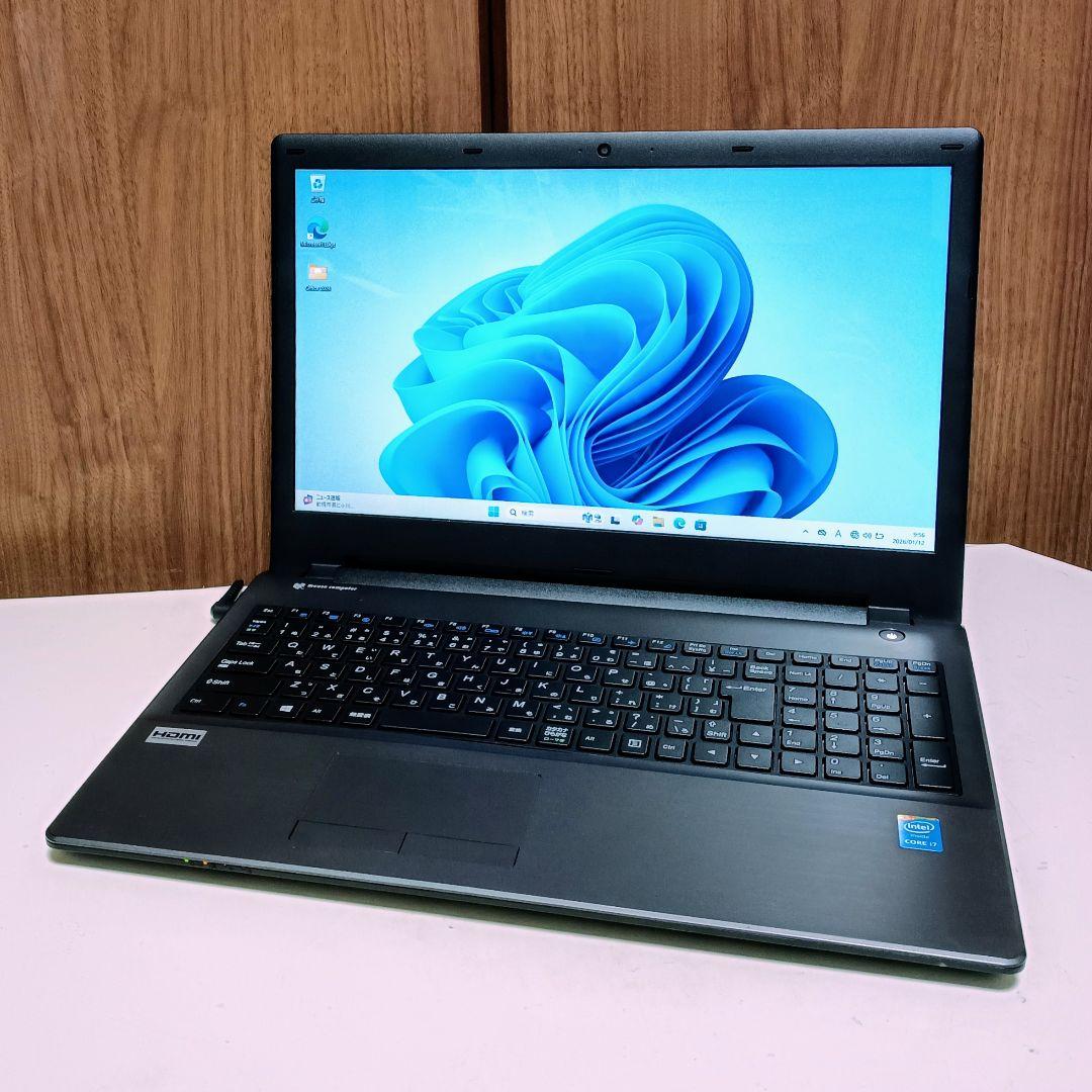 mouse Corei7 メモリ8GB SSD256GB Webカメラ DVD