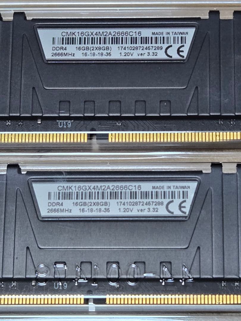 メモリー Vengeance LPX DDR4 16GB (2x8GB) 2666MHz
