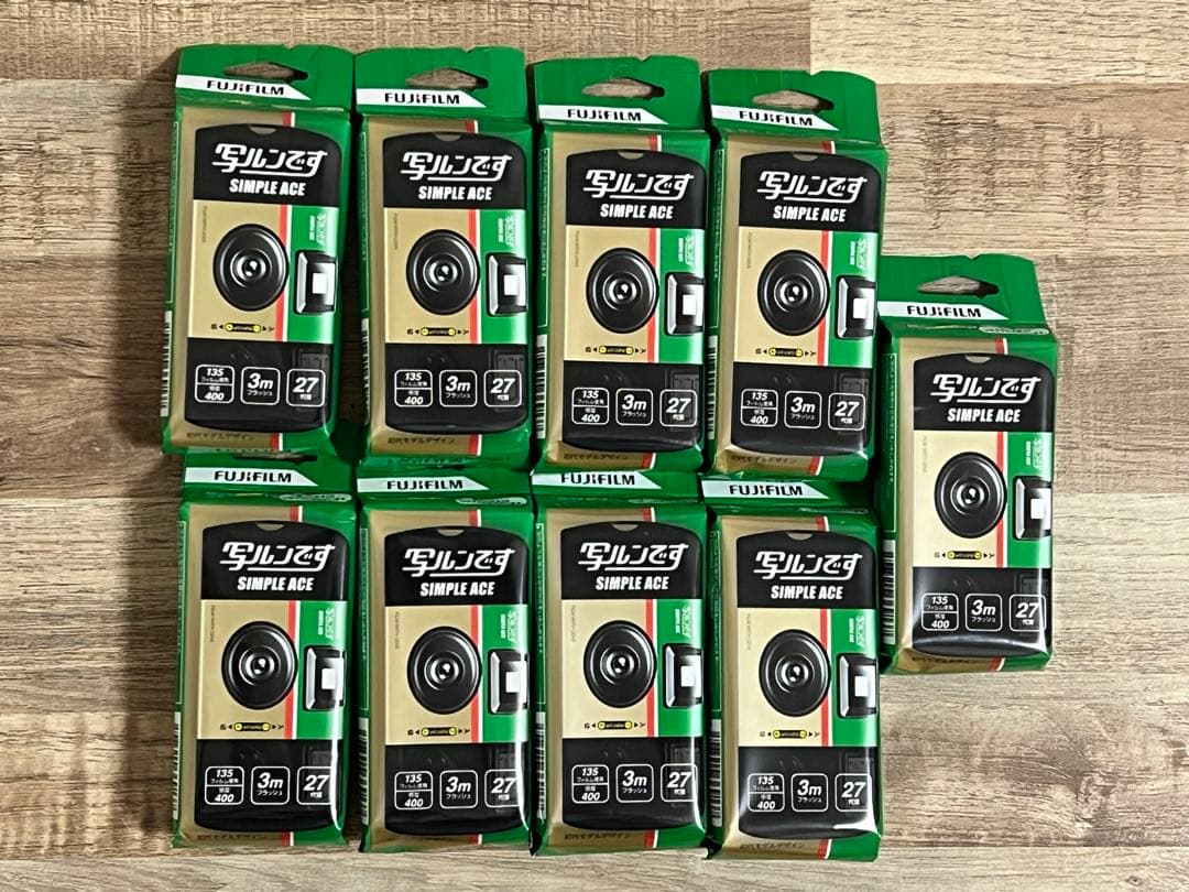 【FUJIFILM】写ルンです シンプルエースSP 27枚撮り 9個セット