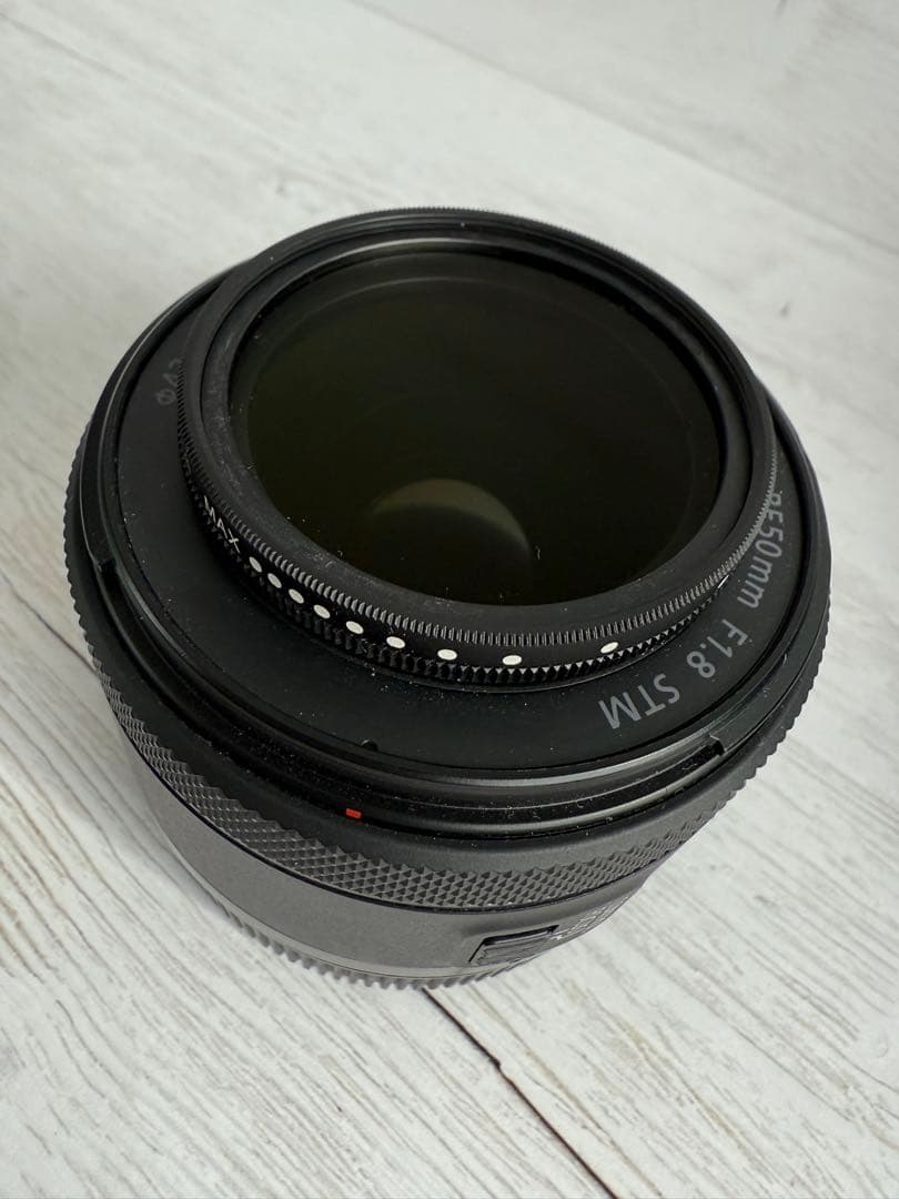 Canon RF 50mm F1.8 STM レンズ＋可変NDフィルター付き
