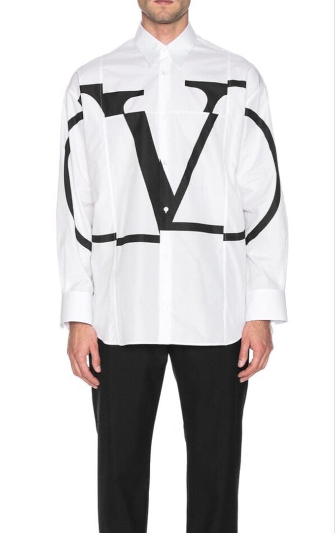 Valentino ホワイト長袖シャツ 39/15½