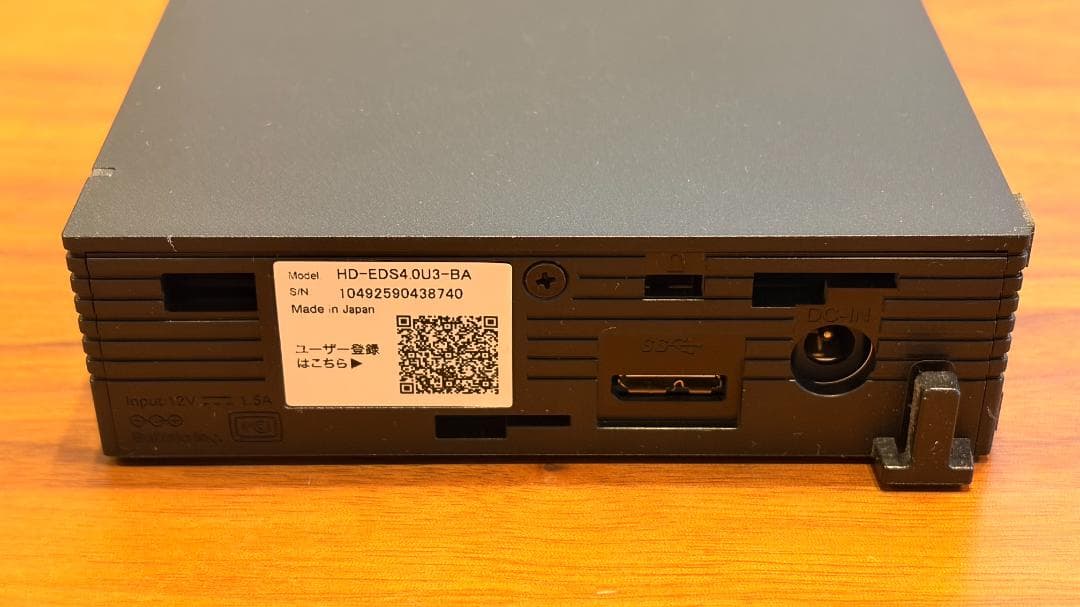 外付けHDD 4TB BUFFALO HD-EDS4.0U5-BA