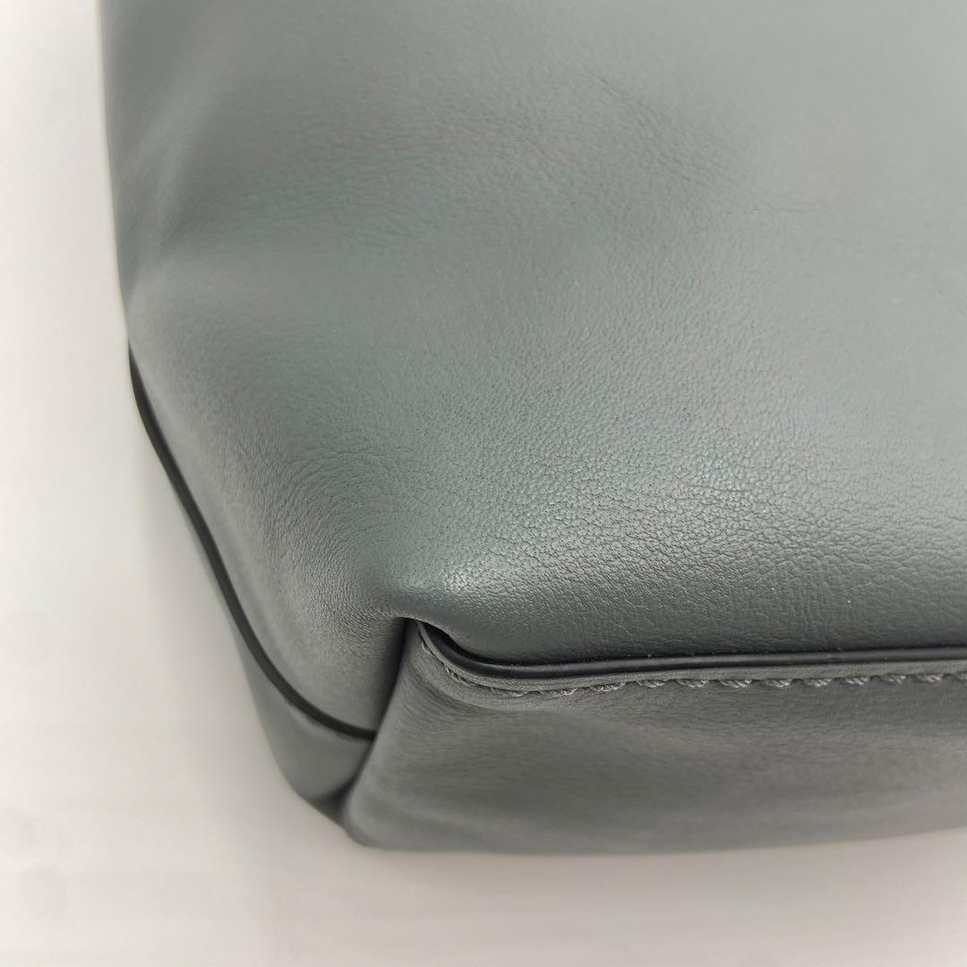 美品✨ コーチ 59403 トートバッグ ビジネス レザー 肩掛け グレー A4