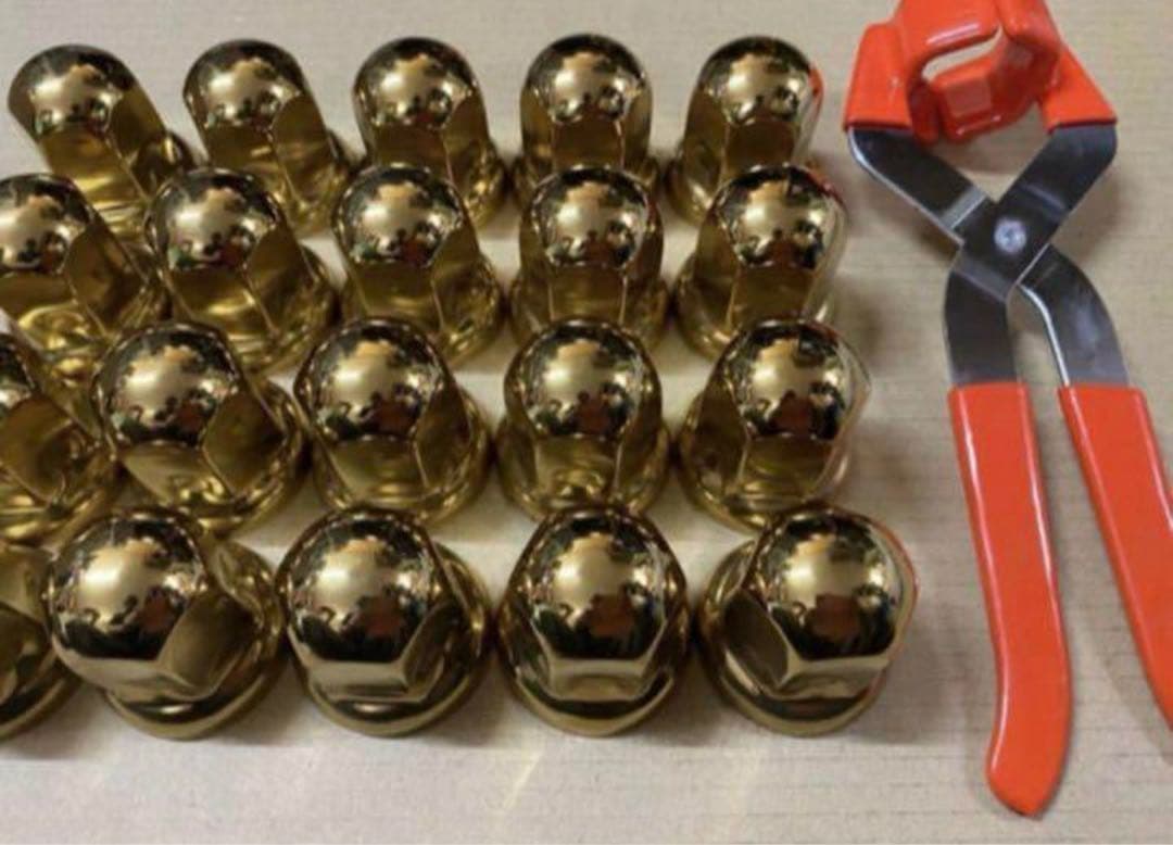 ゴールドステン◆ナットキャップ★ISO規格33mm ★40個予備付き