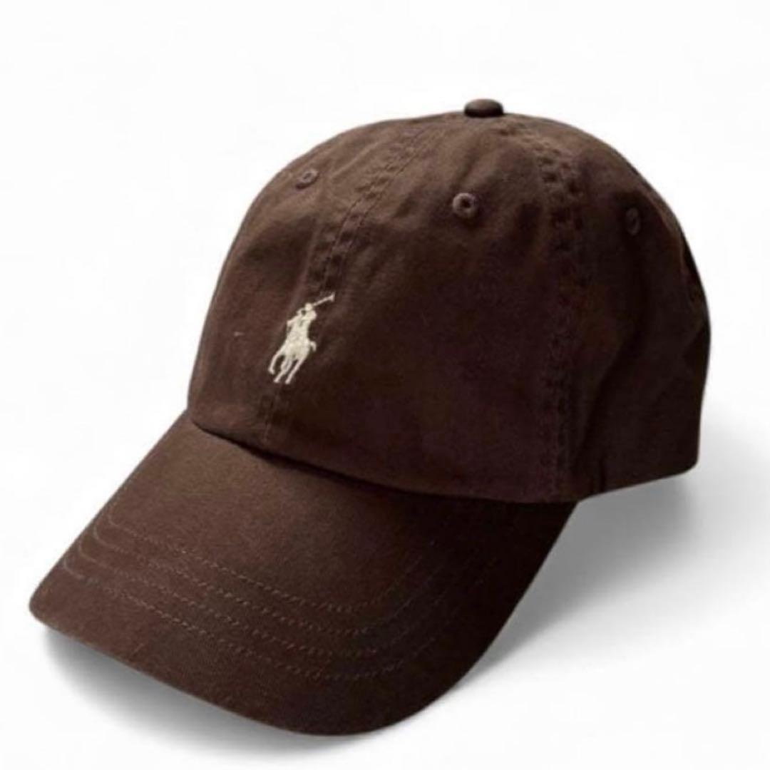 POLO ポロラルフローレン　キャップ　ブラウン　ホワイトベージュ茶　希少