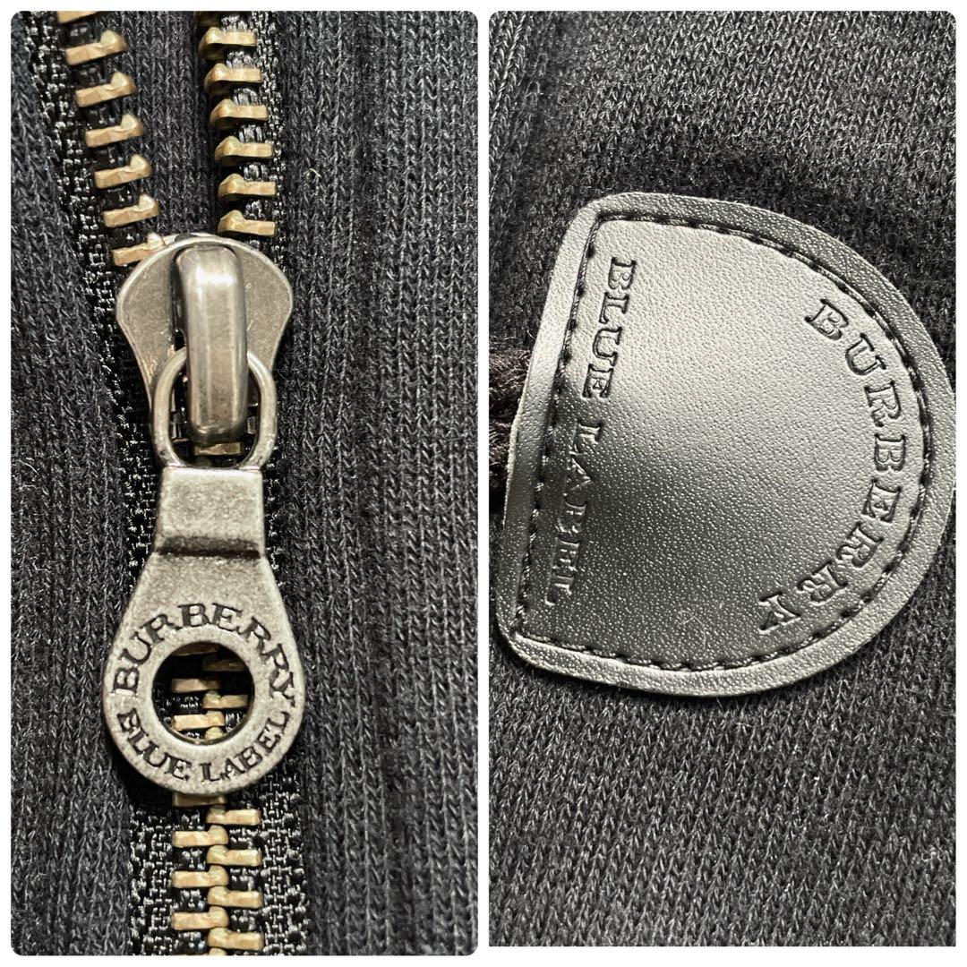 バーバリーブルーレーベル ダッフルコート 38 裏起毛スエット ホースロゴ刺繍