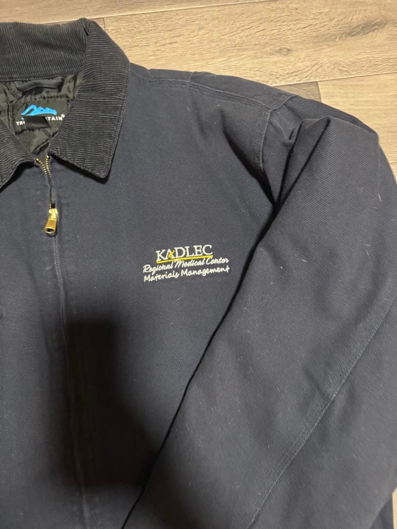 ダックジャケット　古着　ネイビー　L ブルゾン