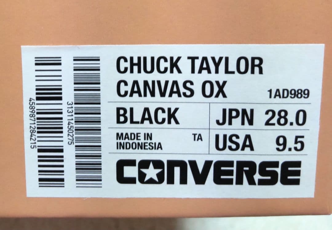 靴 CONVERSE ADDICT CHUCKTAYLOR CANVAS OX