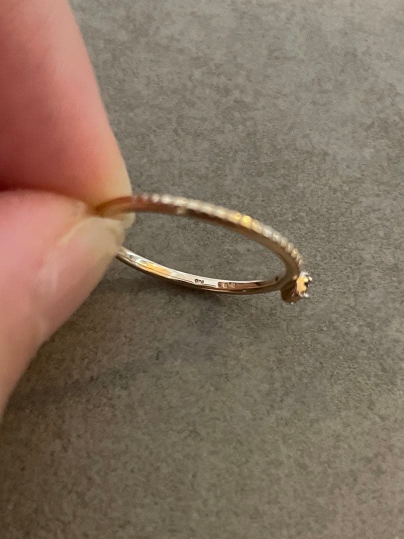 まる様⭐︎アガット　agate k18 ダイヤモンドリング