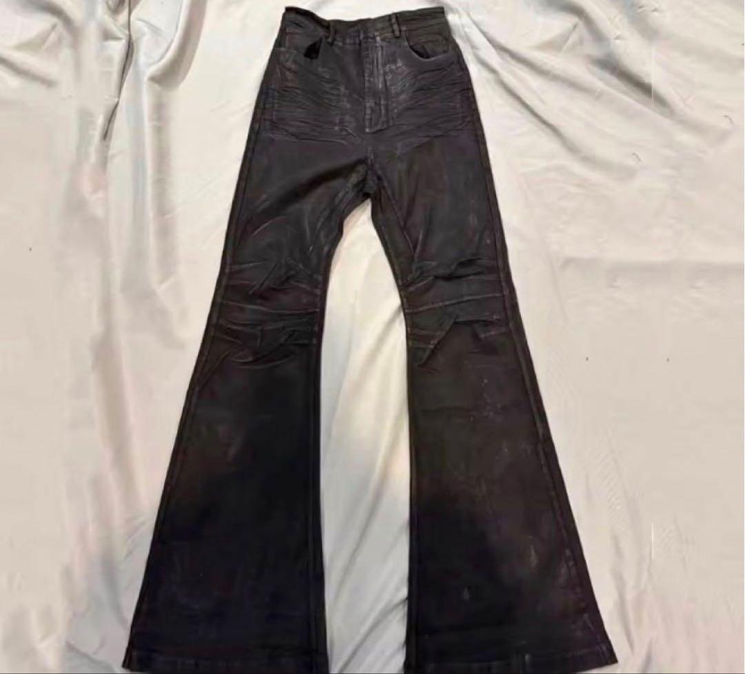 パンツ Wax Coated Denim Jeans Coated Denim y2k