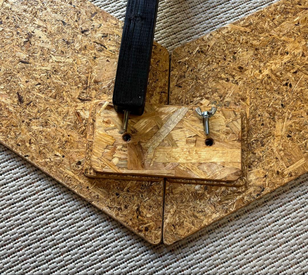 ヘキサテーブル65チークニス仕上げ　FH65t