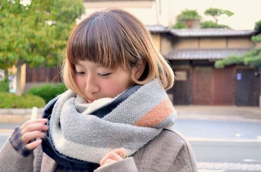 【15AW my beautiful landletランダムストライプスヌード】