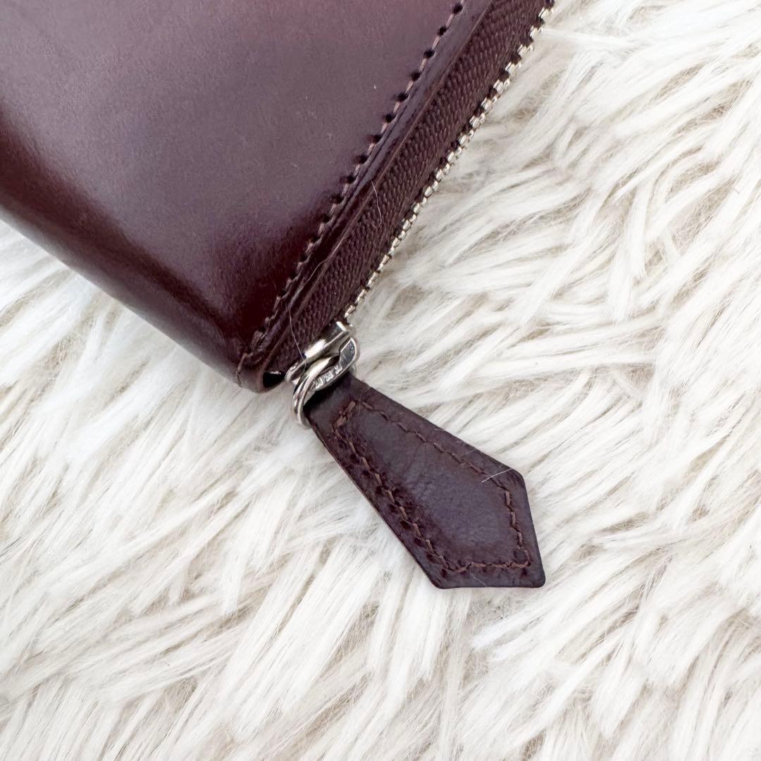 COCOMEISTER ココマイスター ケース 折り財布 ラウンド 茶