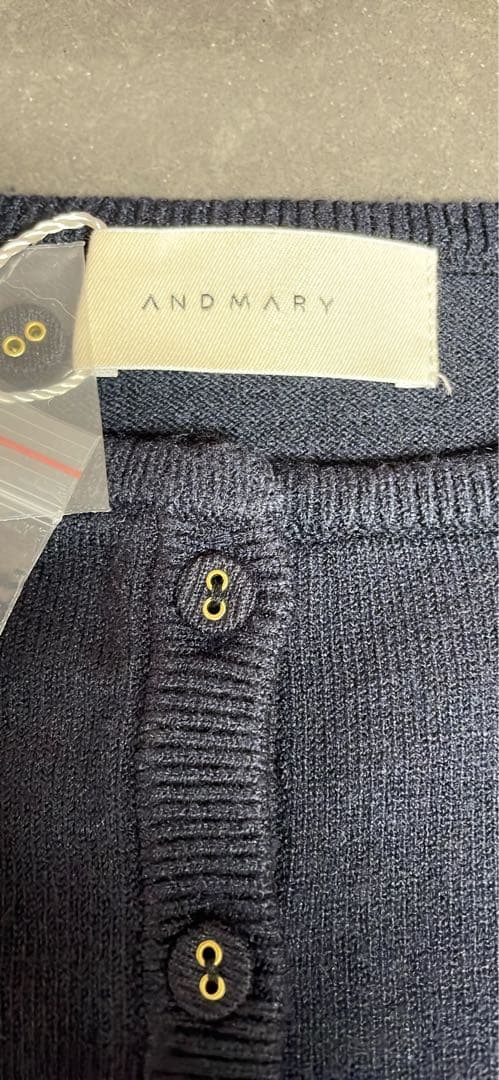あアンドマリーCandiespants set紺カーディガンのみ新品