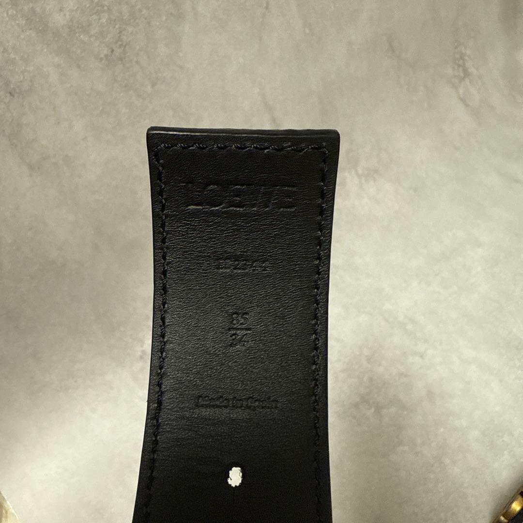 【ほぼ未使用】ロエベ　リバーシブル　レザーベルト 2025年新作