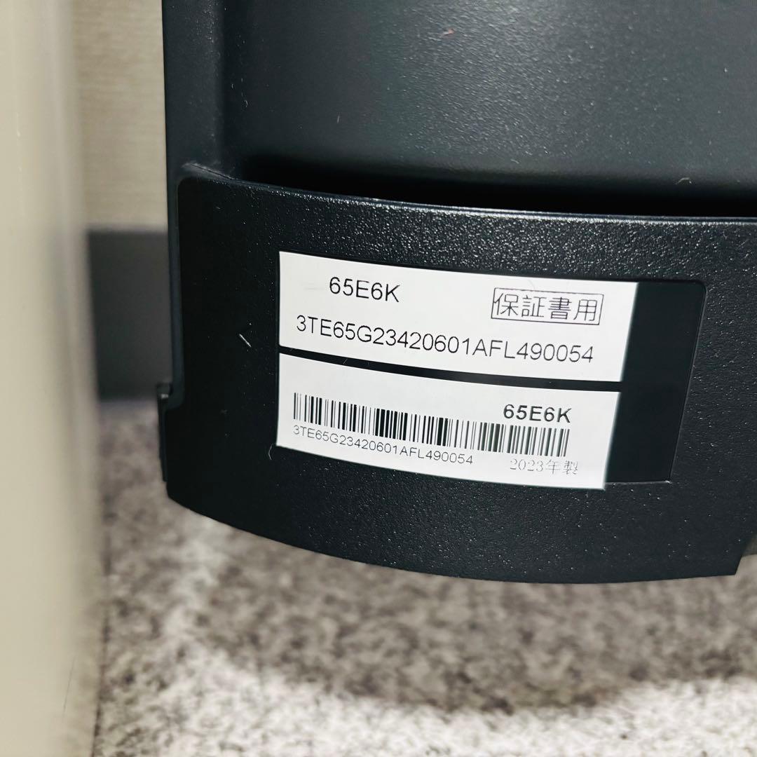 【美品】 ハイセンス 65インチ 4K液晶テレビ 65E6K 2023年製