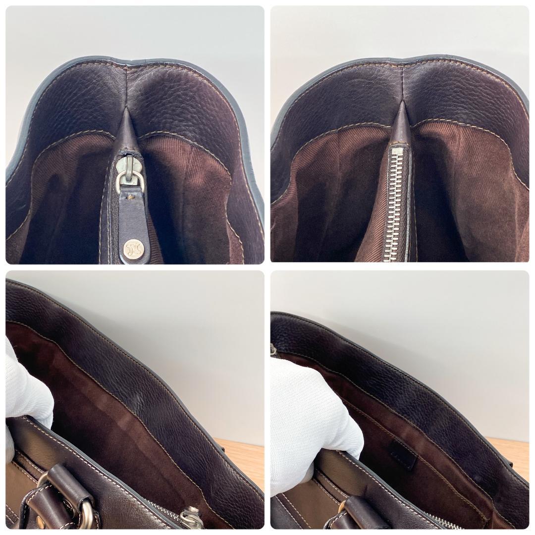 CELINE セリーヌ ブギーバッグ ハンドバッグ カバン 鞄 ダークブラウン