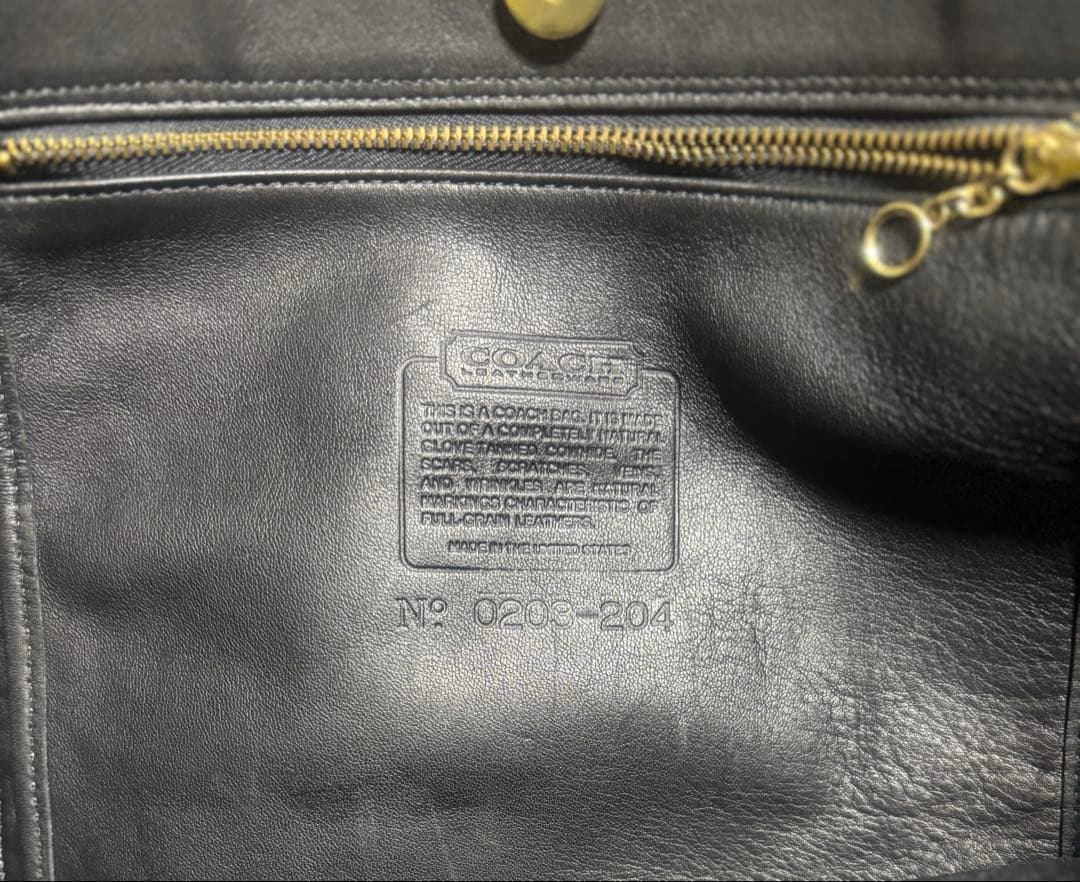 COACHレザートートバッグ