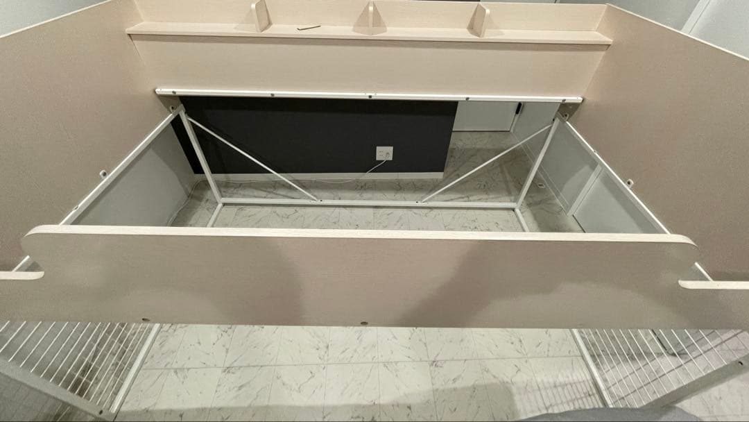 システムベッドデスク ホワイト