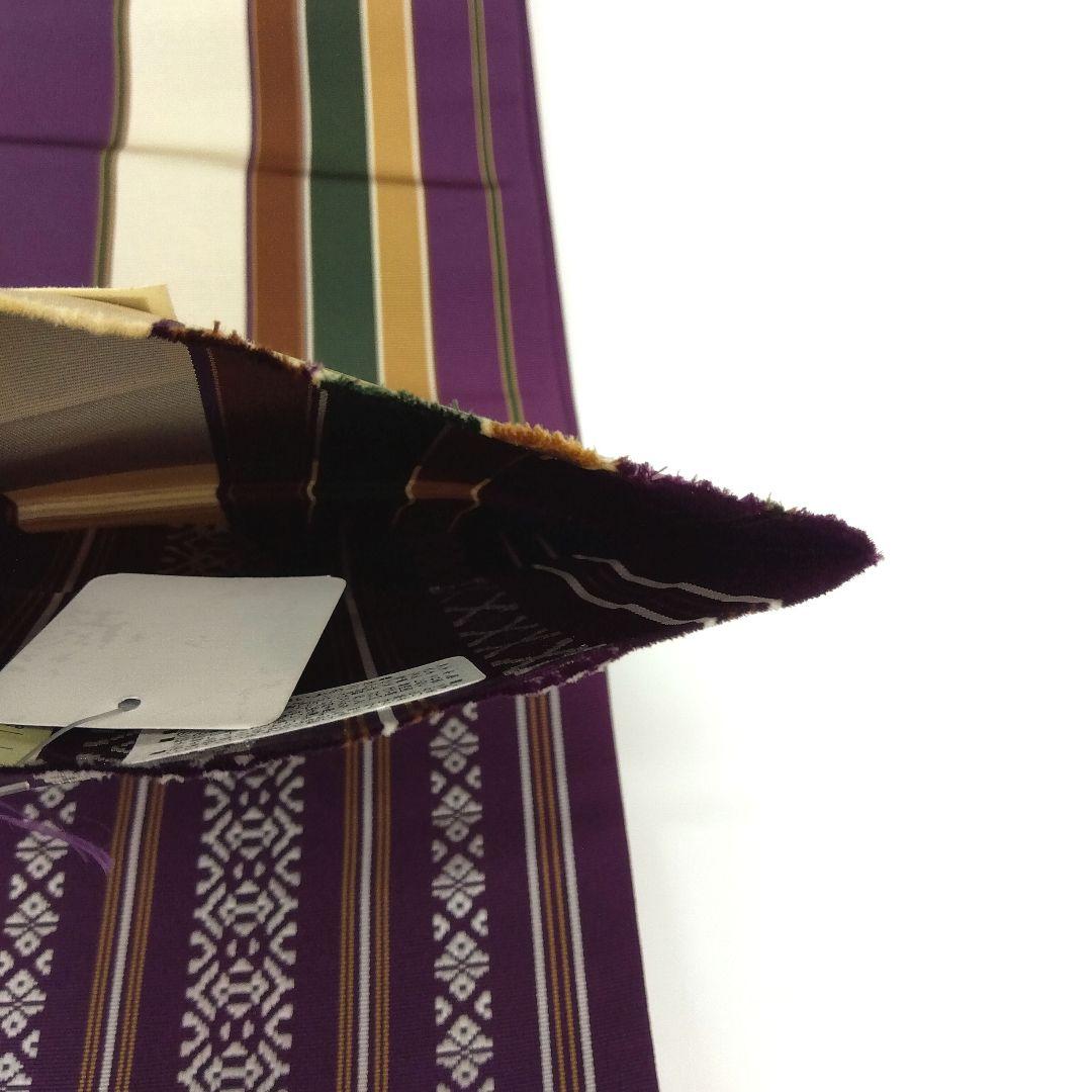 半幅帯 小袋帯 本場築前博多織 縞 25M3a