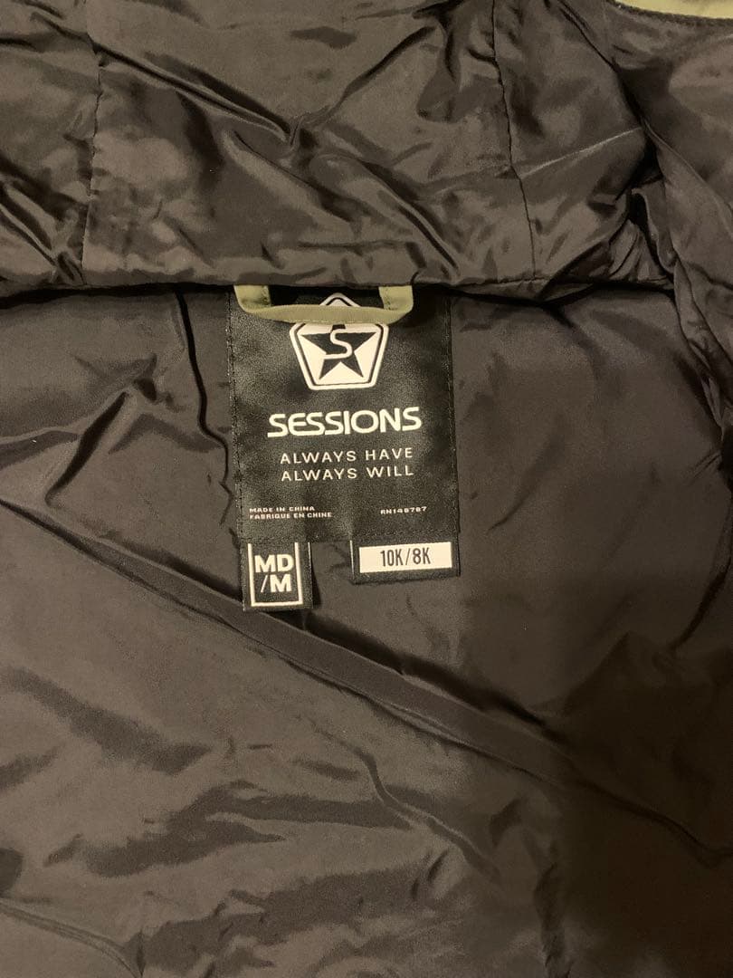 SESSIONS フード付きジャケット オリーブグリーン/ネイビー