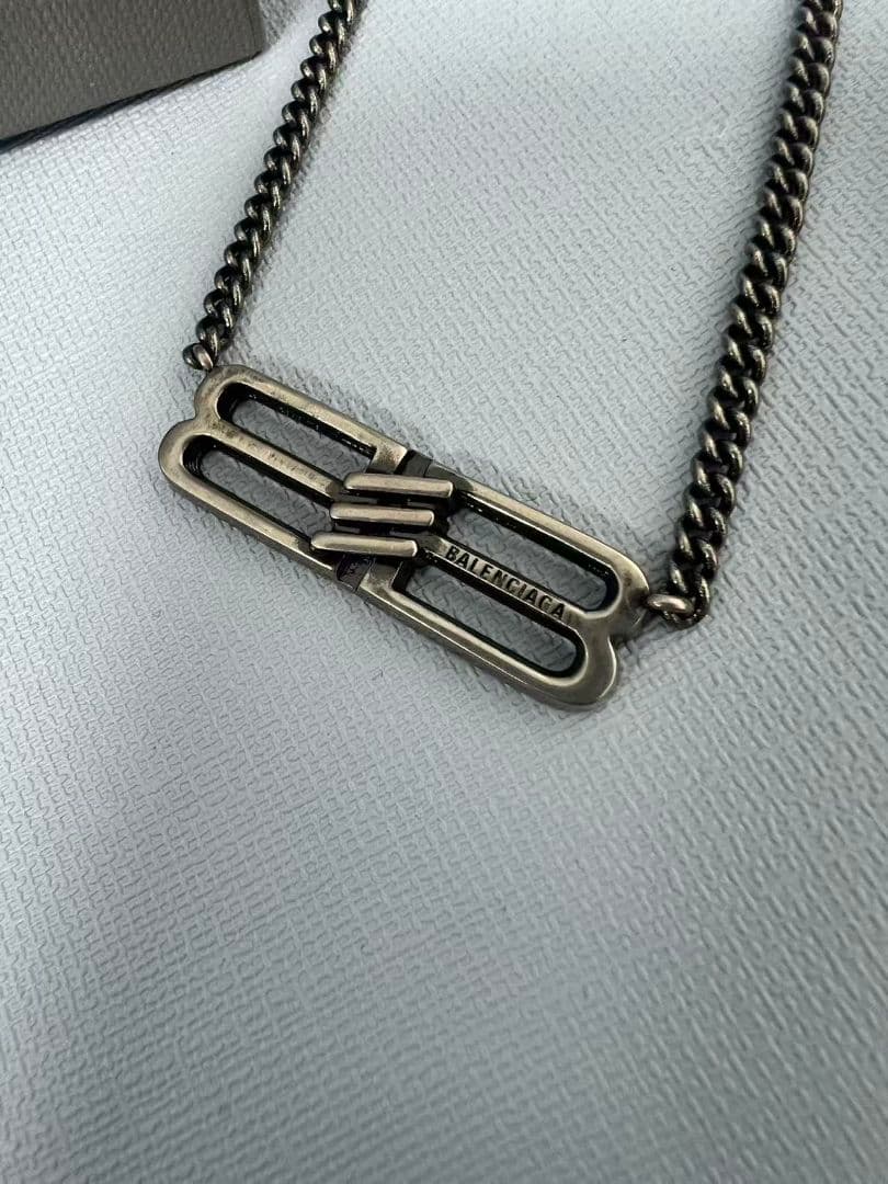 BALENCIAGA 超美品 チェーンネックレス シルバー