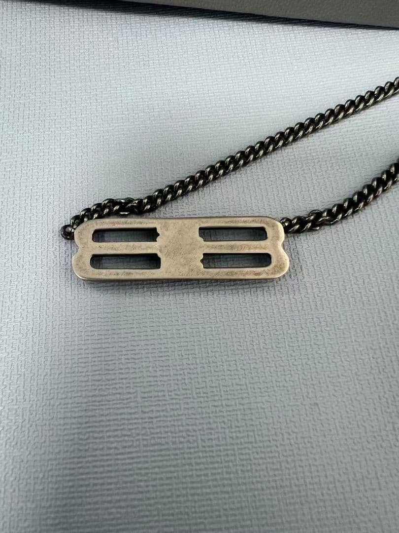 BALENCIAGA 超美品 チェーンネックレス シルバー