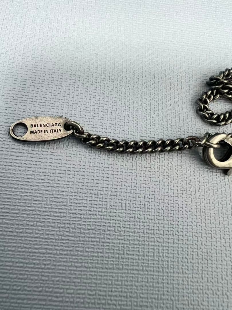 BALENCIAGA 超美品 チェーンネックレス シルバー