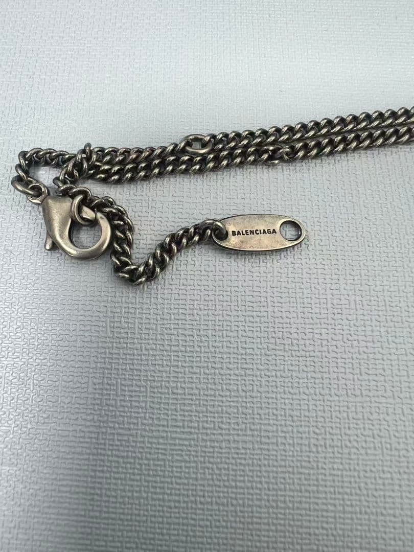 BALENCIAGA 超美品 チェーンネックレス シルバー