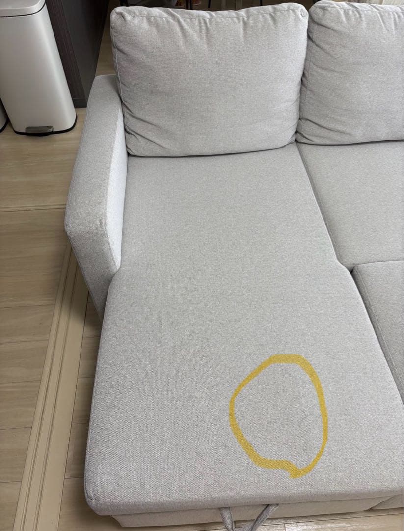 【大幅値下げ】【送料込み】ニトリ 布張りカウチソファベッド　ノアーク２