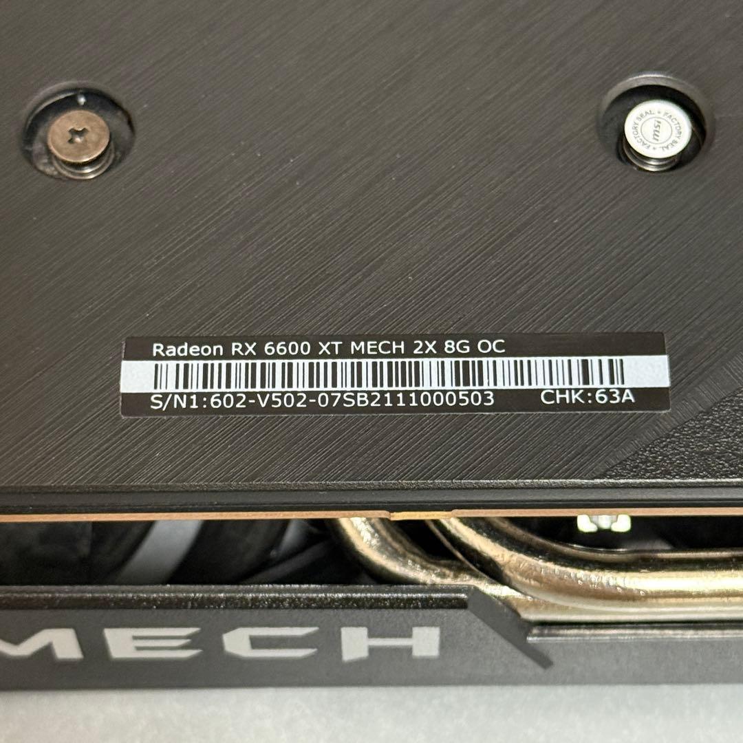 グラフィックボード・グラボ・ビデオカード Radeon RX 6600 XT MECH 2X 8G OC
