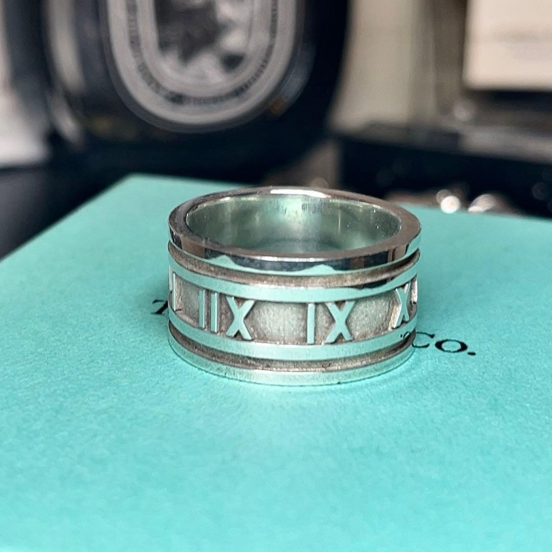 【20号】アトラス ワイド リング Tiffany vintage old