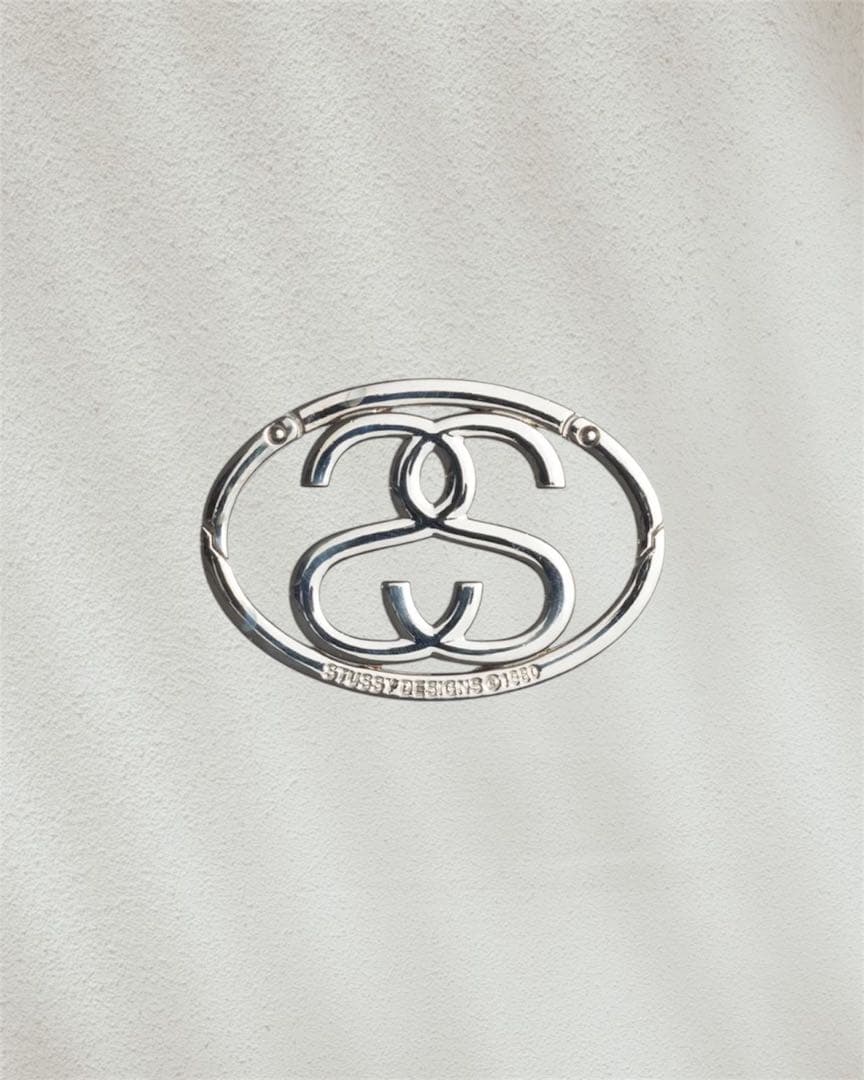 Stussy SS LINK CARABINER Silver カラビナ ③