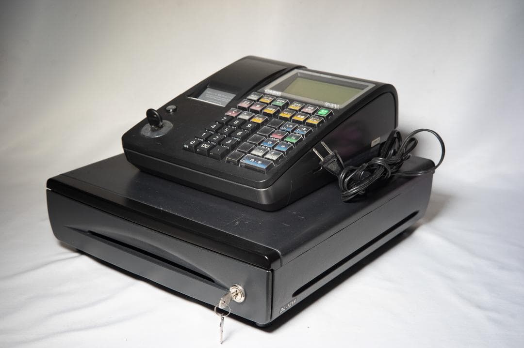 カシオレジスター TE-300 CASIO ブラック 黒