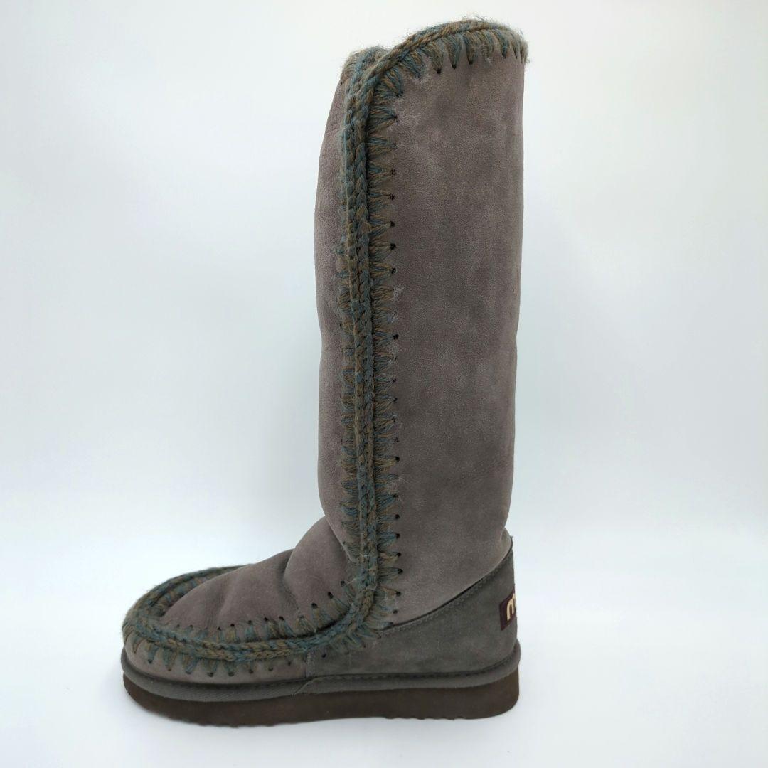 美品　MOU ムー　エスキモーブーツ　ムートンブーツ　ロングブーツ　37