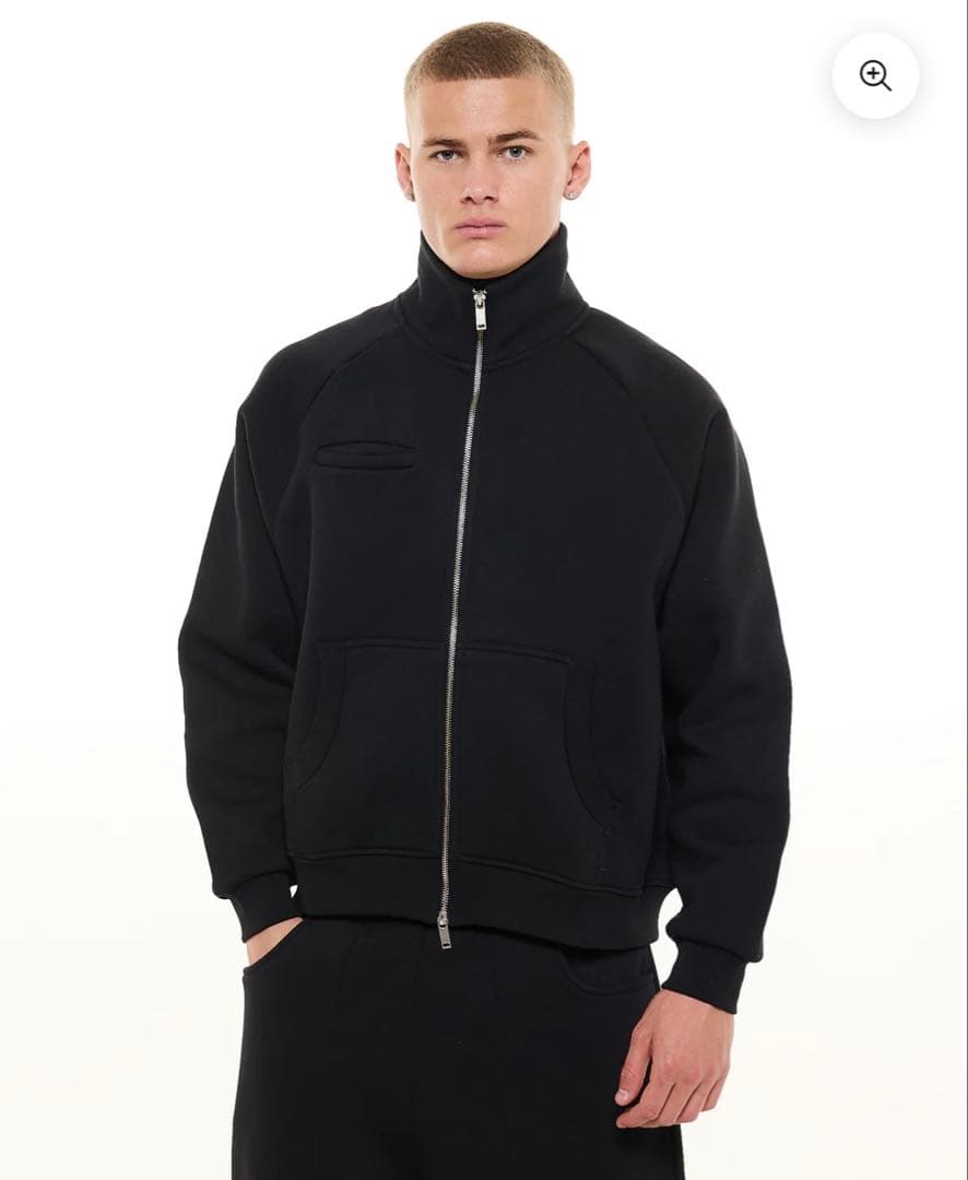 SWEATS COLLECTIVE COZY TRACK JACKET 黒S